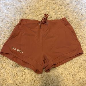 Gym Wolf Mauve Work Out Running Shorts